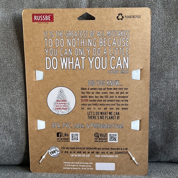 ZIP TOP reusable snack and sandwich bags - Picture 2 of 3